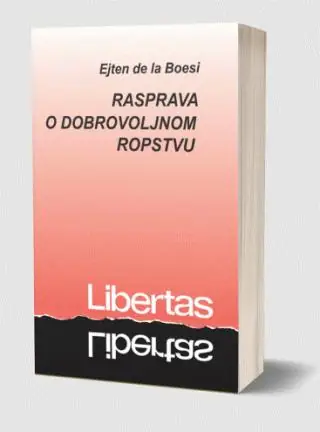 Naslovnica: Rasprava o dobrovoljnom ropstvu