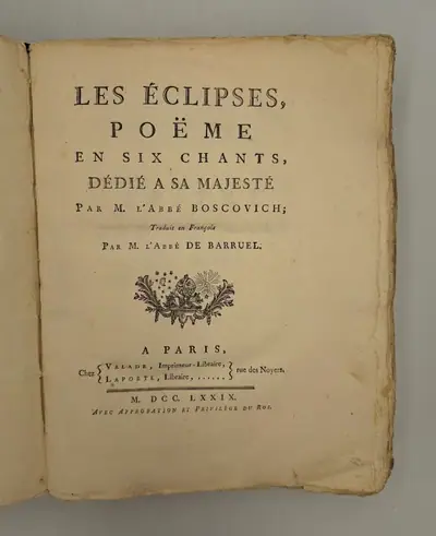 Naslovnica: Les Eclipses, Poeme en six chants
