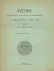 Naslovnica: Vjesnik Kr. hrvatsko-slavonsko-dalmatinskoga zemaljskog arkiva XX/1-2/1918
