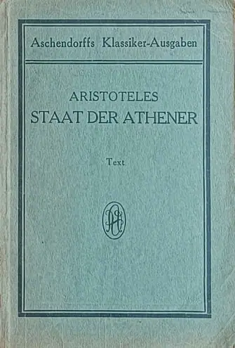 Naslovnica: Staat der Athener