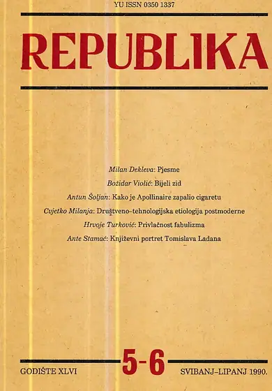Naslovnica: Republika 5-6/1990
