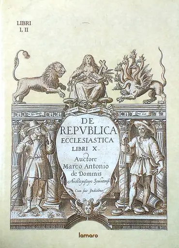 Naslovnica: DE REPVBLICA ECCLESIASTICA LIBRI X. I.-II.