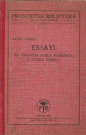 Naslovnica: Essayi – Sa essayem Janka Koharića o Natku Nodilu