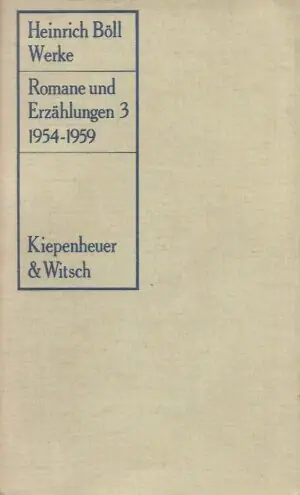 Naslovnica: Romane und Erzahlungen 3 1954-1959