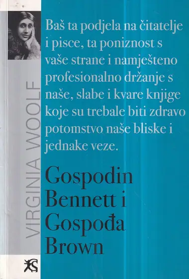 Naslovnica: Gospodin Bennett i Gospođa Brown