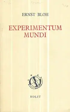 Naslovnica: Experimentum mundi