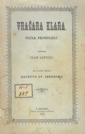 Naslovnica: Vračara Klara