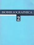 Naslovnica: Biobibliographica 2