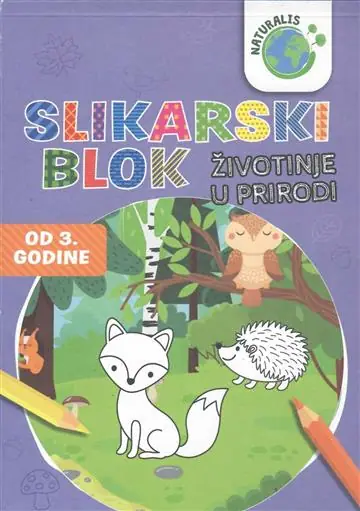 Naslovnica: Naturalis - slikarski blok: životinje u prirodi