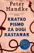 Naslovnica: Kratko pismo za dugi rastanak