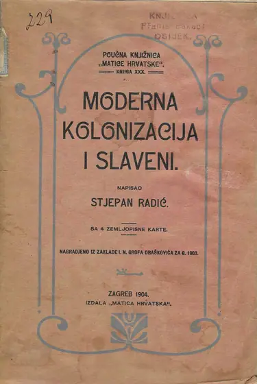Naslovnica: Moderna kolonizacija i Slaveni
