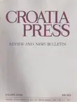 Naslovnica: Croatia Press XXXIII/1-2 (301-302)/1980