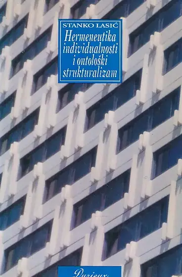 Naslovnica: Hermeneutika individualnosti i ontološki