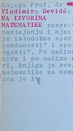 Naslovnica: Na izvorima matematike