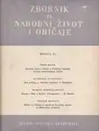 Naslovnica: Zbornik za narodni život i običaje 35/1951