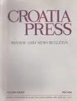 Naslovnica: Croatia Press XXXIII/3-4 (303-304)/1980