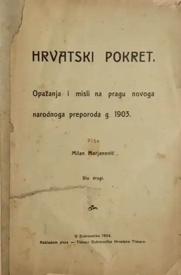 Naslovnica: Hrvatski pokret II. dio