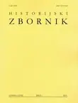 Naslovnica: Historijski zbornik LXVIII/1/2015