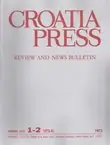 Naslovnica: Croatia Press XXVI/1-2 (273-4)/1973