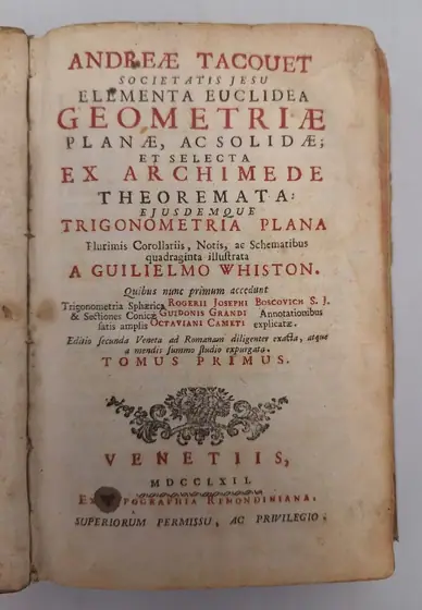 Naslovnica: Elementa Euclidea geometriae planae ac solidae