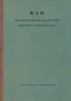 Naslovnica: Rad JAZU, knjiga 321/1960