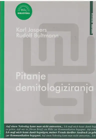 Naslovnica: Pitanje demitologiziranja