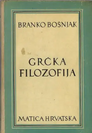 Naslovnica: Grčka filozofija (S potpisom autora)