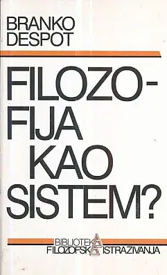 Naslovnica: Filozofija kao sistem?