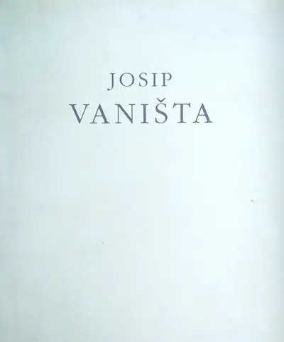Naslovnica: JOSIP VANIŠTA