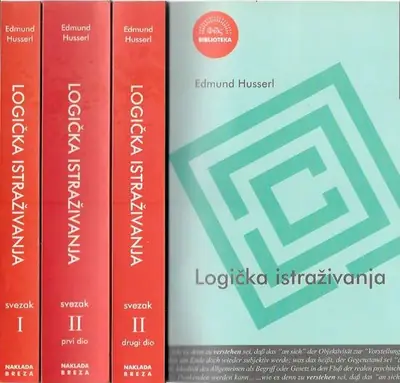 Naslovnica: Logička istraživanja I, II1, II2