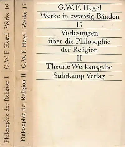 Naslovnica: Vorlesungen über die Philosophie der Religion I–II