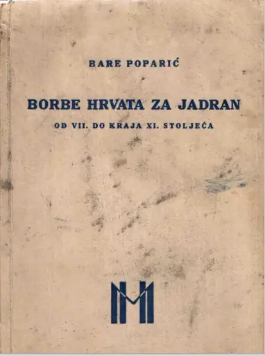 Naslovnica: Borbe Hrvata za Jadran