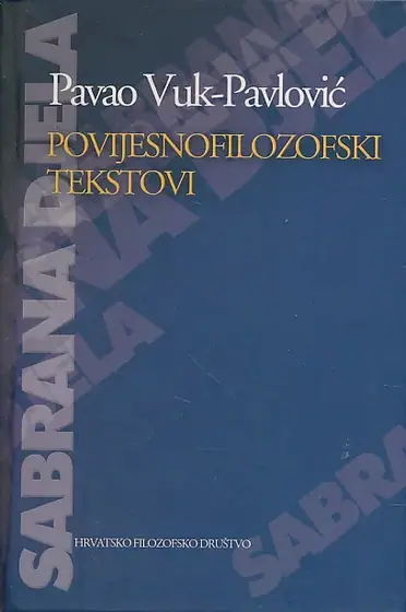 Naslovnica: Povijesnofilozofski tekstovi