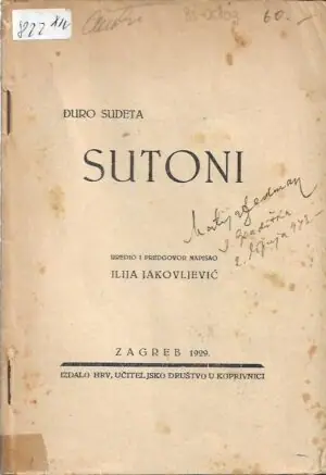 Naslovnica: Sutoni