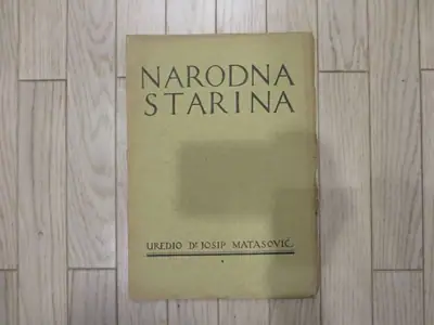 Naslovnica: Narodna starina 04/1923