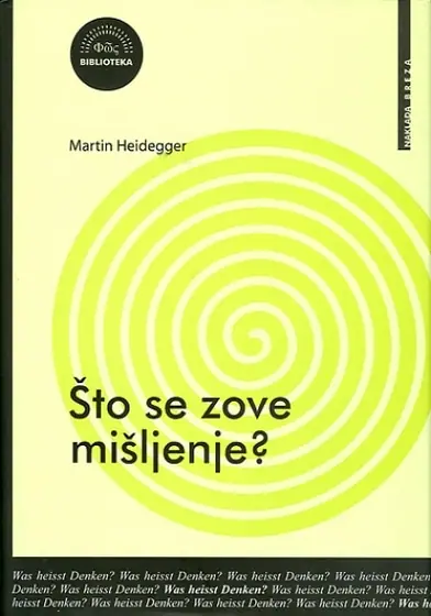 Naslovnica: Što se zove mišljenje?