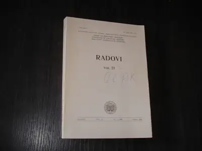 Naslovnica: Radovi Instituta za hrvatsku povijest 21