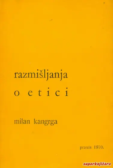 Naslovnica: Razmišljanja o etici