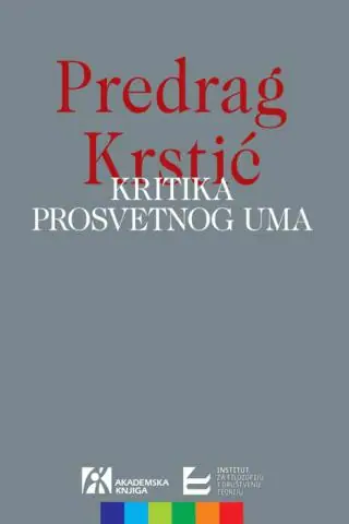 Naslovnica: Kritika prosvetnog uma