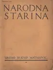 Naslovnica: Narodna starina 18/1929