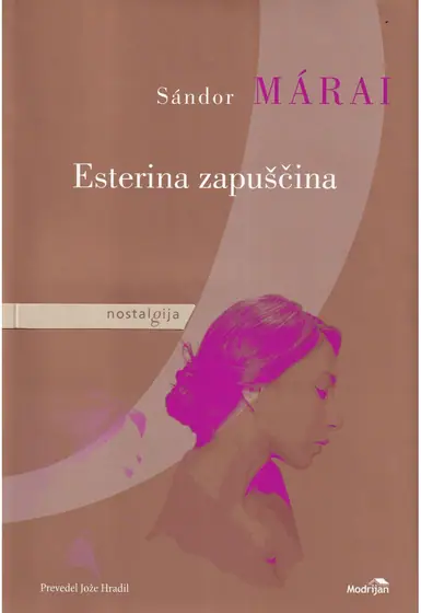 Naslovnica: ESTERINA ZAPUŠČINA: nostalgija