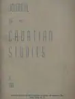 Naslovnica: Journal of Croatian Studies II/1961