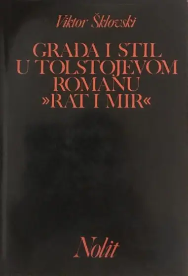 Naslovnica: Građa i stil u Tolstojevom romanu "Rat i mir"