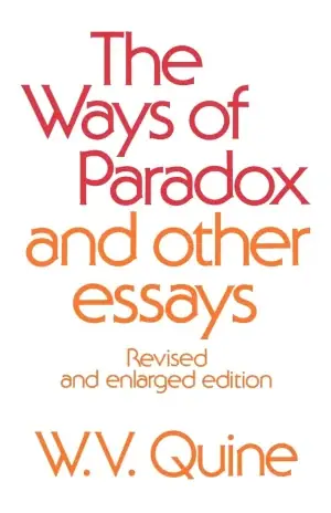 Naslovnica: The Ways of Paradox and Other Essays
