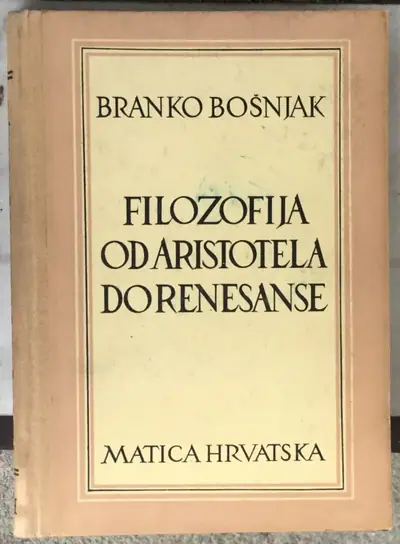 Naslovnica: Filozofija od Aristotela do renesanse