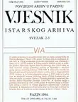 Naslovnica: Vjesnik Istarskog arhiva 2-3/1992-1993