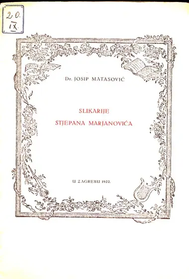 Naslovnica: Slikarije Stjepana Marjanovića