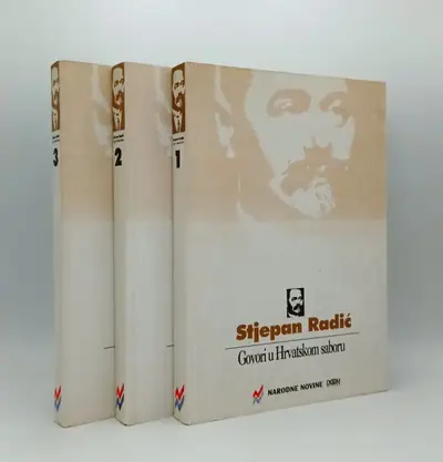 Naslovnica: Stjepan Radić govori u Hrvatskom saboru I - III