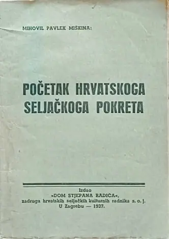 Naslovnica: Početak hrvatskoga seljačkoga pokreta