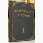 Naslovnica: La matiere et la memoire